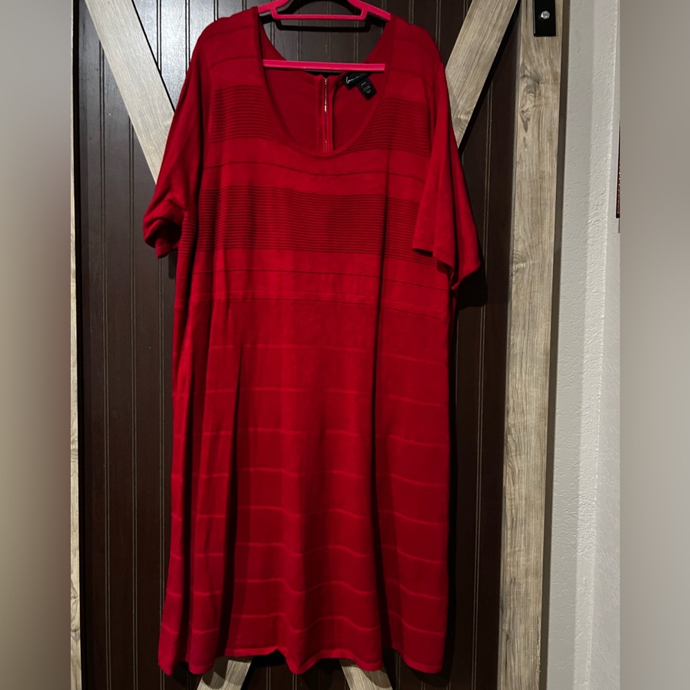 Red Short Sleeve Dress Short Sleeve Ribbed